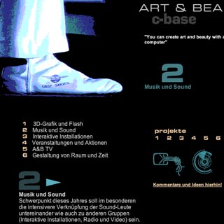 17C3 CCC Chaos Computer Congress c-base Art & Beauty Website Annette Springborn Christian Bennat Design