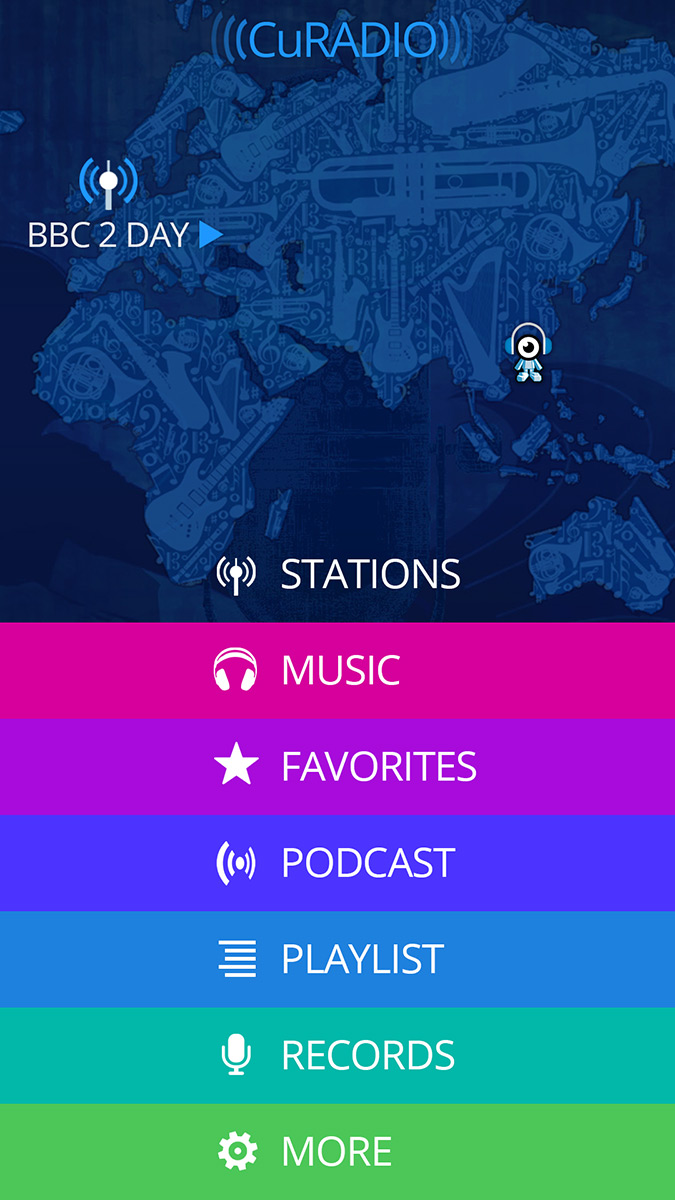 Cugate Radio App 1 Christian Bennat Programmierung UX UI Design Beratung Konzeption Interactiv 