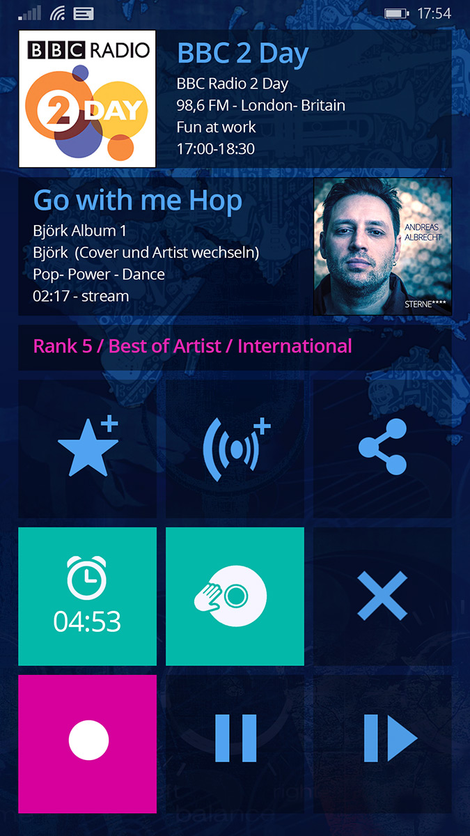 Cugate Radio App 2 Christian Bennat Programmierung UX UI Design Beratung Konzeption Interactiv 
