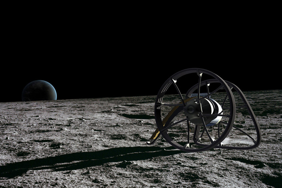 c-rove Mond Mondrover Moon Rover Vehicle Objekt GLXP Google Lunar Xprice c-base Open moon Openmoon Christian Bennat Projekt Konzept Design Marten Suhr