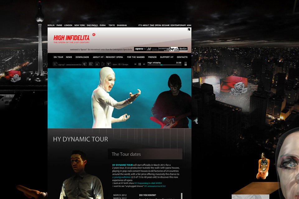 HY Opera Christian Bennat Website Flash Programmierung Multi Medialer Event Oper Theater Tanz