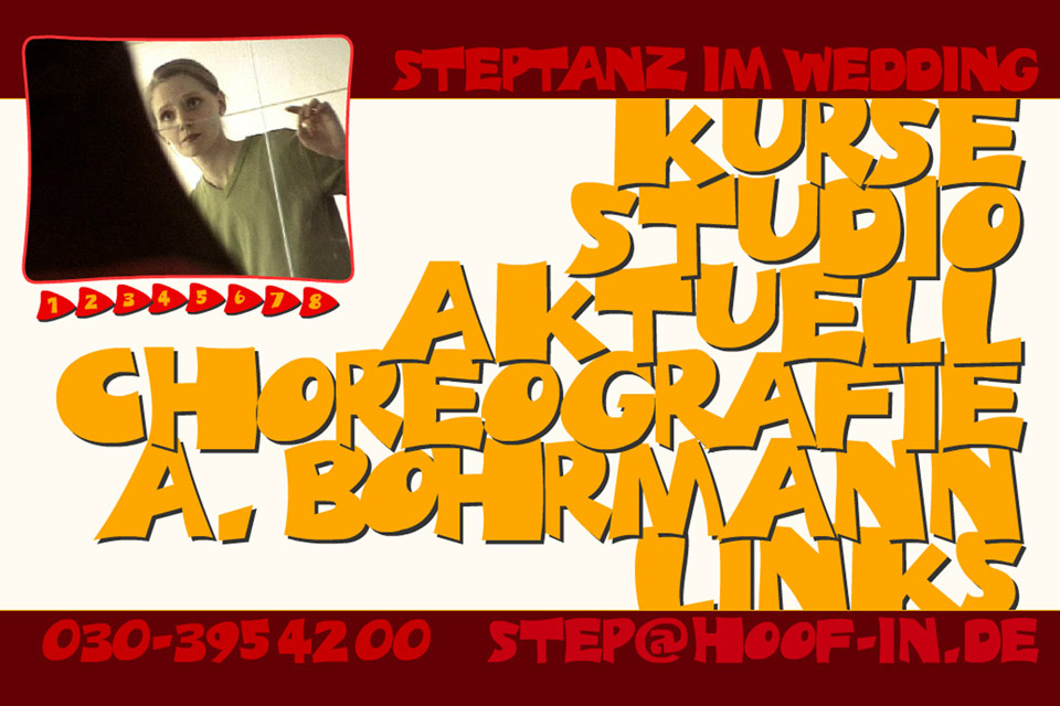 Hoofin Steptanz Studio Angela Bohrmann Christian Bennat Website Design Flash UX UI