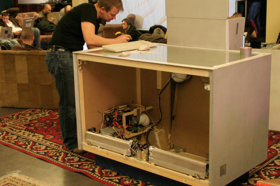 MTC Multi Touch Console Christian Bennat Projekt Technik Projekt Invention Bau Mirko Fichtner cbase 