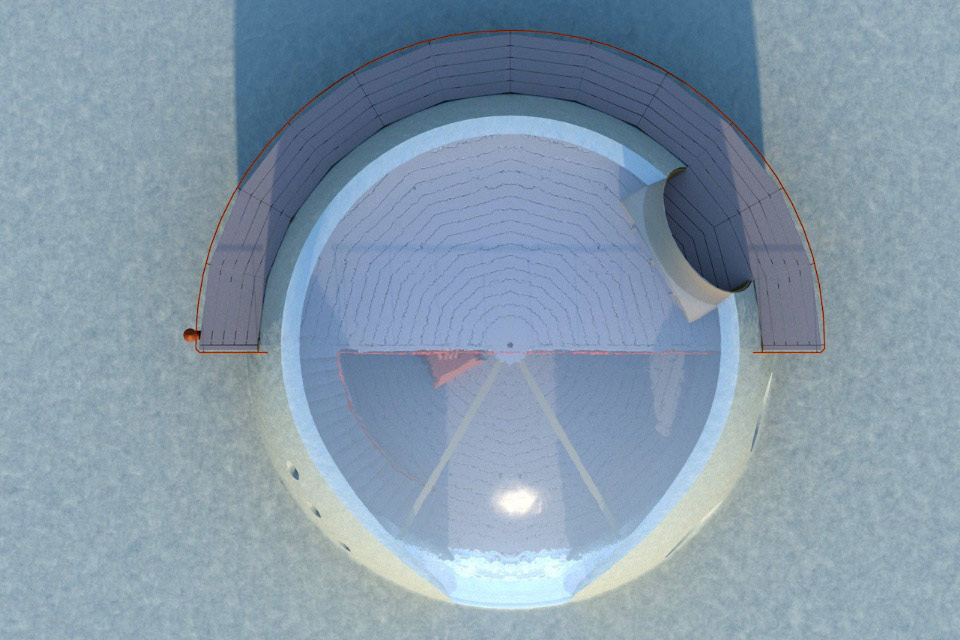 Qanuk Iglu Eis Bennat Projekt Konzept Architektur Design Marten Suhr 3D 