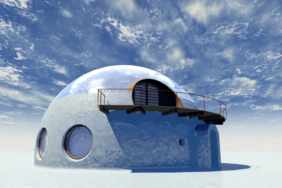 Qanuk Iglu Eis Bennat Projekt Konzept Architektur Design Marten Suhr 3D 