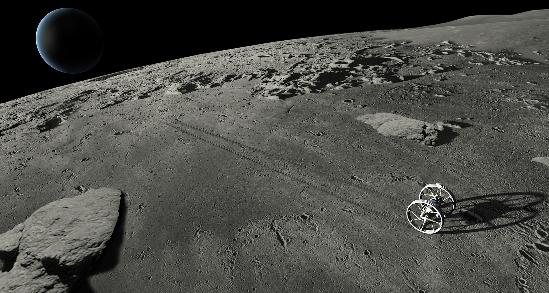 c-rove Mond Mondrover Moon Rover Vehicle Objekt GLXP Google Lunar Xprice c-base Open moon Openmoon Christian Bennat Projekt Konzept Design Marten Suhr