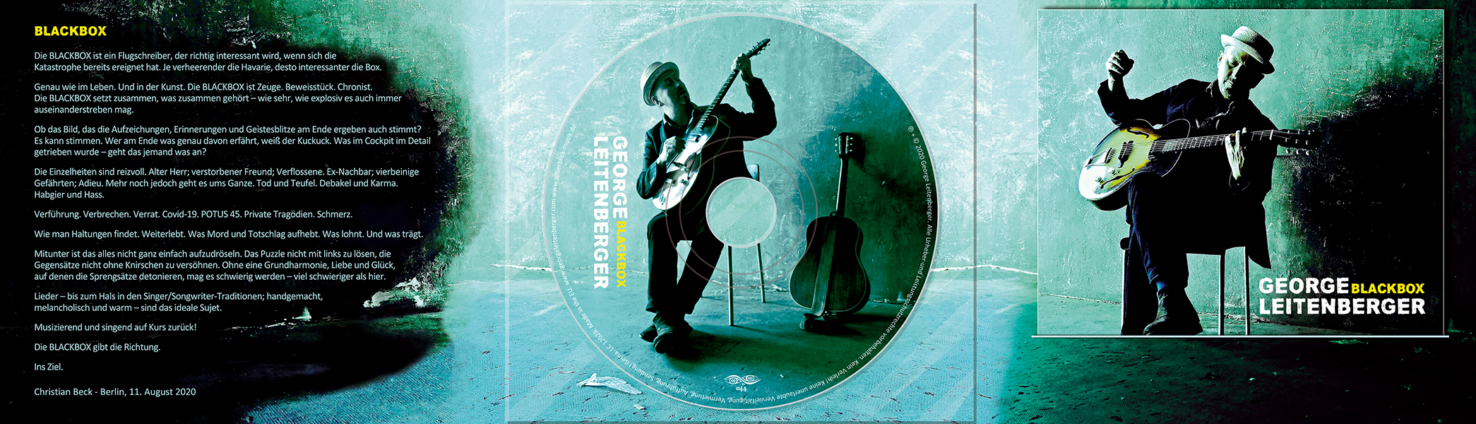 George Leitenberger CD-Cover DigiPack Booklet Christian Bennat Print Layout 2020
